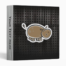 Cute Hippo; Cool Binders