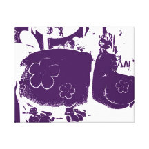 Cute Hippo Gallery Wrap Canvas