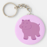 Cute Hippo Keychain