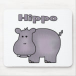 Cute Hippo Mouse Pad