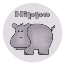 Cute Hippo Sticker