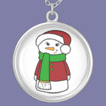 Cute Holiday Snowman necklaces