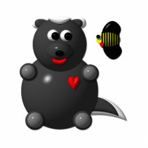 Cute Honey Badger and Honey Bee: Don't badger me! Photo Cutout