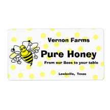 Cute Honey Jar Label