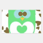 Cute Hoot Owl with Hearts Stickers