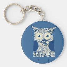 Cute hoot Vintage Owl Keychain