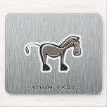 Cute Horse; Metal-look Mouse Pads