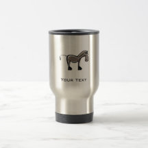 Cute Horse; Metal-look Mug