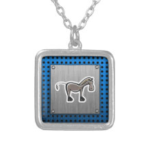 Cute Horse; Metal-look Pendant
