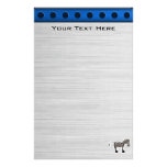 Cute Horse; Metal-look Stationery Paper
