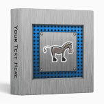 Cute Horse; Metal-look Vinyl Binders