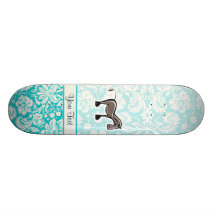 Cute Horse; Teal Skate Deck