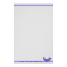 Cute Hot Chocolate Customized Stationery