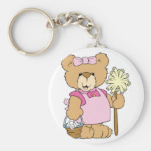 Cute House Cleaning Bear Keychains