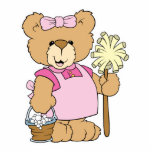 Cute House Cleaning Bear Cut Outs