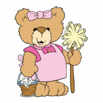 Cute House Cleaning Bear Cut Outs