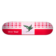 Cute Hummingbird Custom Skate Board