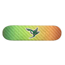 Cute Hummingbird Design Skate Boards