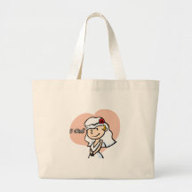 Cute "I did" Cartoon Bride Bag