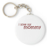Cute, "I Love My Mommy" design keychains