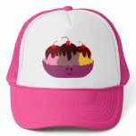 Cute Ice Cream Bowl Trucker Hats