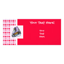 Cute Ice Skate Rack Card Template
