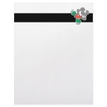 Cute Ice Skating Panda Bear letterhead