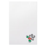 Cute Ice Skating Panda Bear stationery
