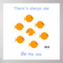 Cute Inspirational "Always One" Cartoon Posters