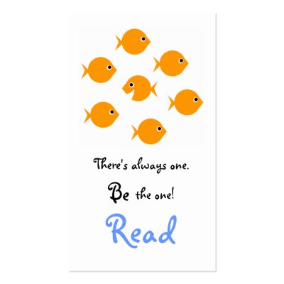 Cute Inspirational Elementary School Bookmark Business Card Templates by Swisstoons