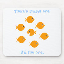 Cute Inspirational Free Spirit Cartoon Mousepad