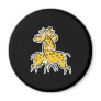 cute intertwined giraffes refrigerator magnet