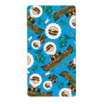 Cute Inuit Fisherman Sticker Label