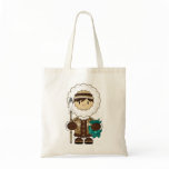 Cute Inuit Fisherman Tote Bag