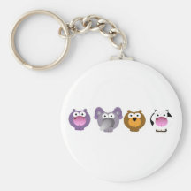 cute Irregular Critters Keychain