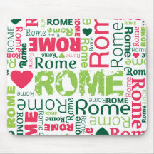 Cute italy rome souvernir mousepad