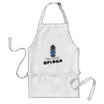 cute itsy bitsy spider cartoon character apron