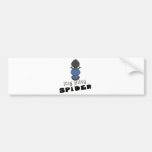 cute itsy bitsy spider cartoon character bumper sticker
