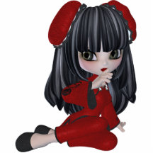 Cute Japanese Girl Magnet Photo Cutout