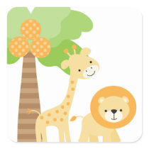 Cute Jungle Animal Stickers