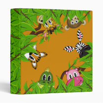 Cute Jungle Animals Binder binders