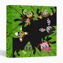 Cute Jungle Animals Binder binders