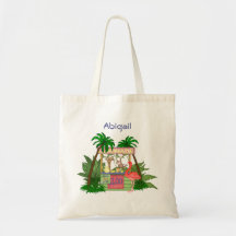 Cute Jungle Animals Lemonade Stand Tote Bag