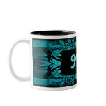 Cute kaleidoscope in teal for Mom mugs