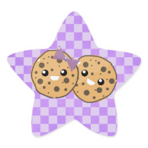 Cute Kawaii Chocolate Chip Cookie Couple Sticker