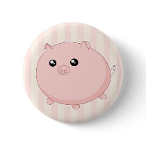 Cute Kawaii chubby pink pig