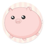Cute Kawaii chubby pink pig Sticker