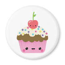 Cute Kawaii Cupcake Fridge Magnet