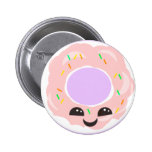 Cute Kawaii Doughnut Button