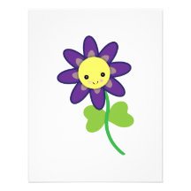 CUTE Kawaii  FLOWER Character Invites